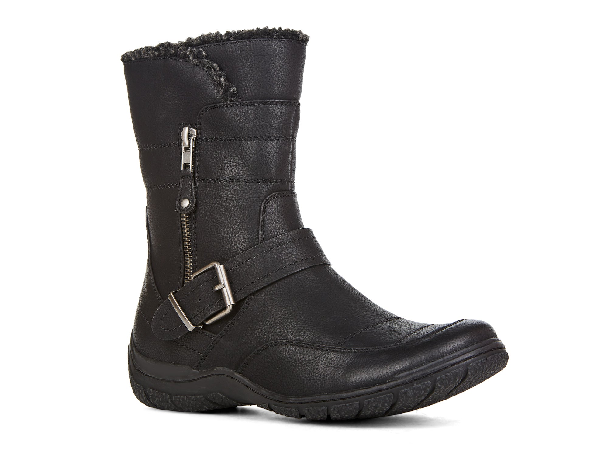 Yellow Shoes | Womens-Winter Boots-Casual-Med Shaft & Flat Heel | Kristin |