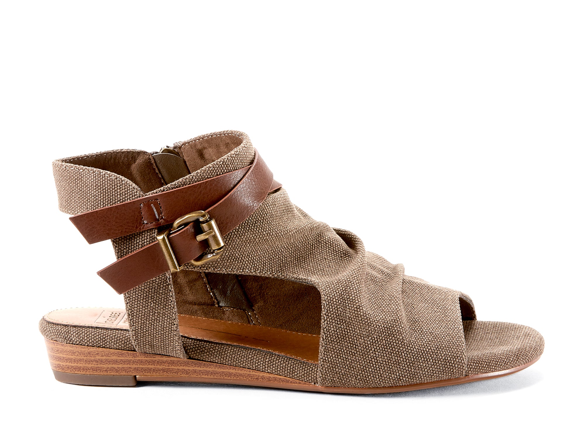 Yellow Shoes | Womens-Sandals-Casual-Low Wedge/Ankle strap | Maize |