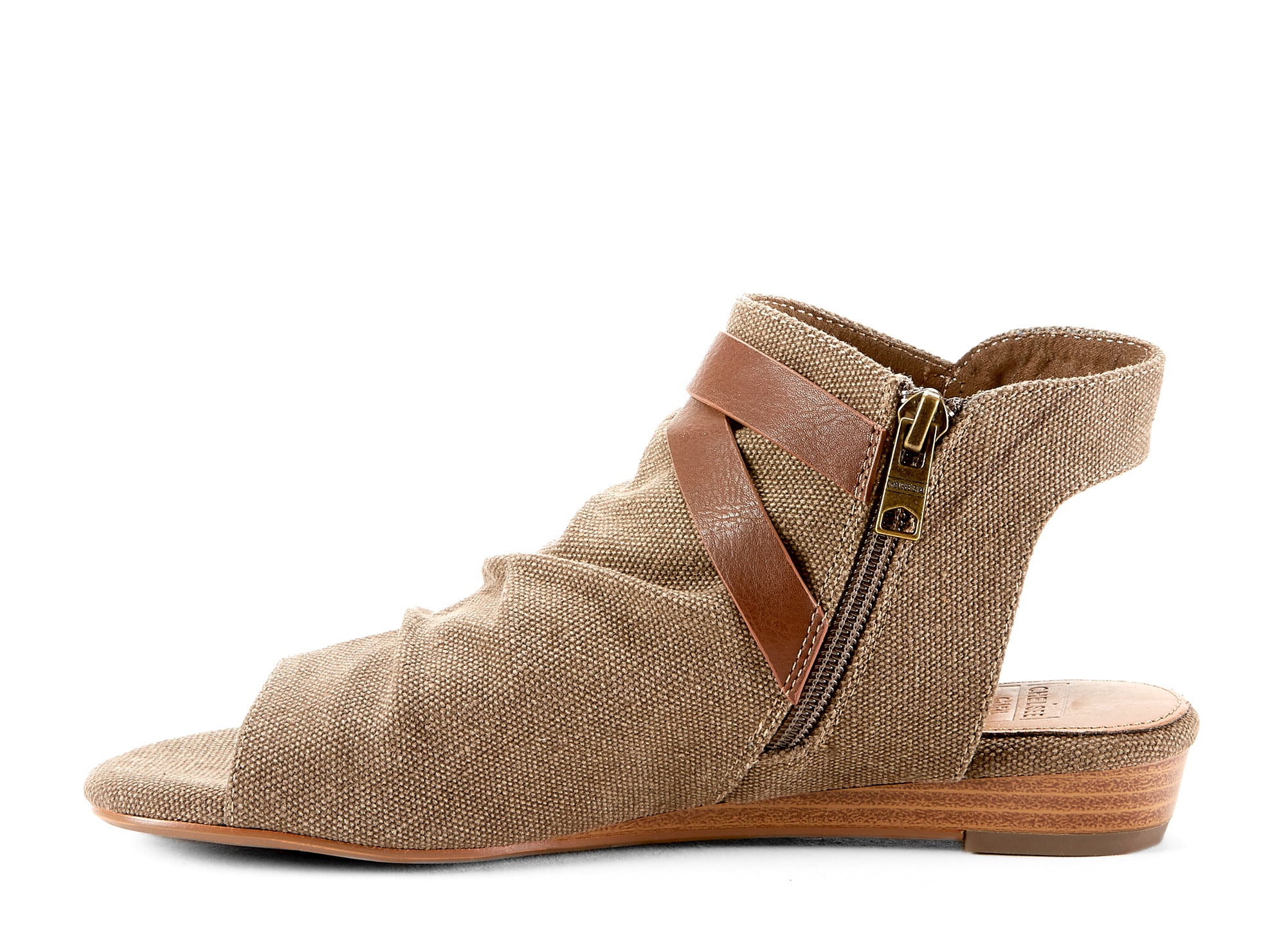 Yellow Shoes | Womens-Sandals-Casual-Low Wedge/Ankle strap | Maize |