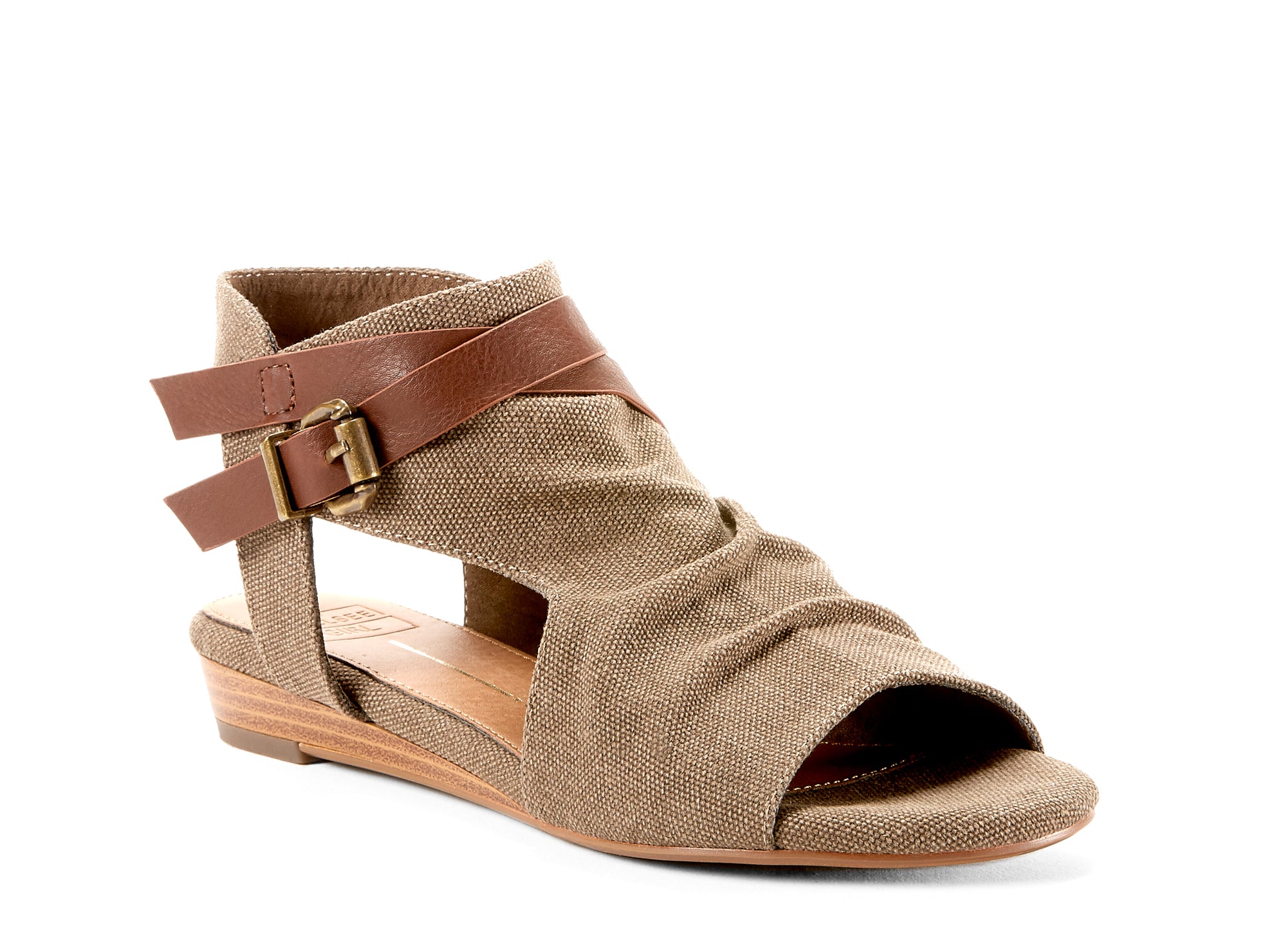 Yellow Shoes | Womens-Sandals-Casual-Low Wedge/Ankle strap | Maize |