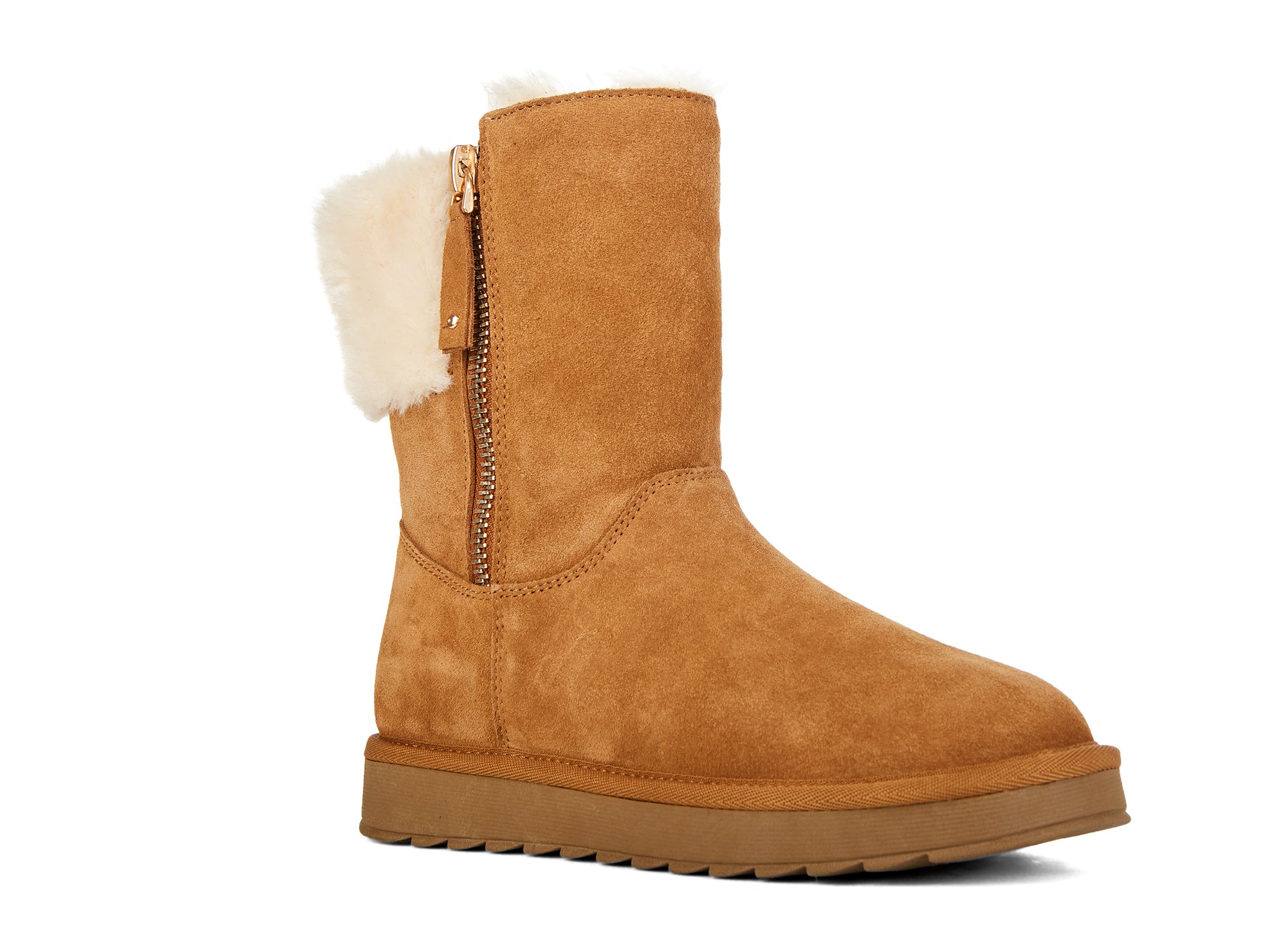 Yellow Shoes | Womens-Winter Boots-Casual-Med Shaft & Flat Heel | Diana |