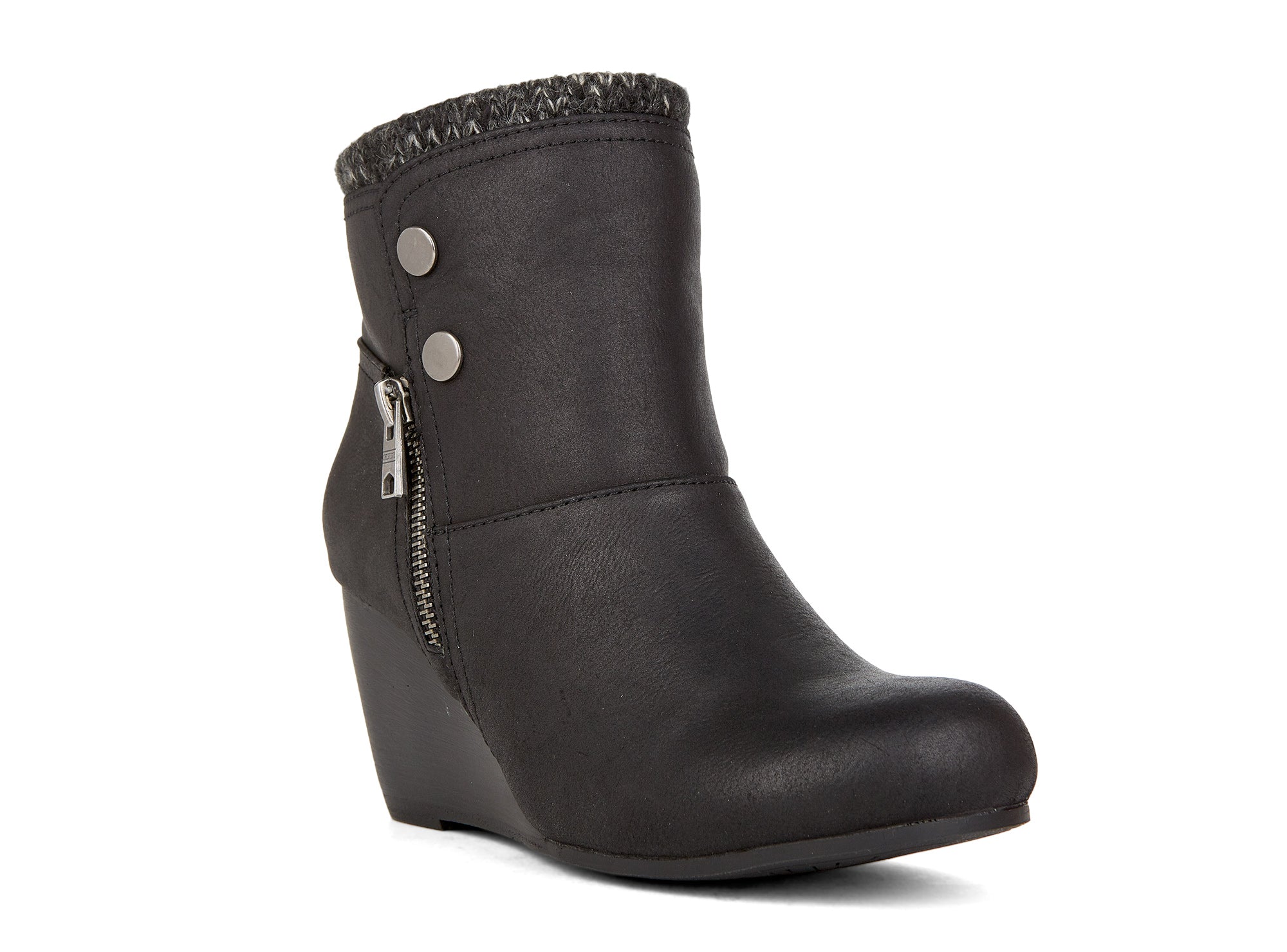 Yellow Shoes | Womens-Winter Boots-Casual-Low Shaft & Med Wedge | Willows |