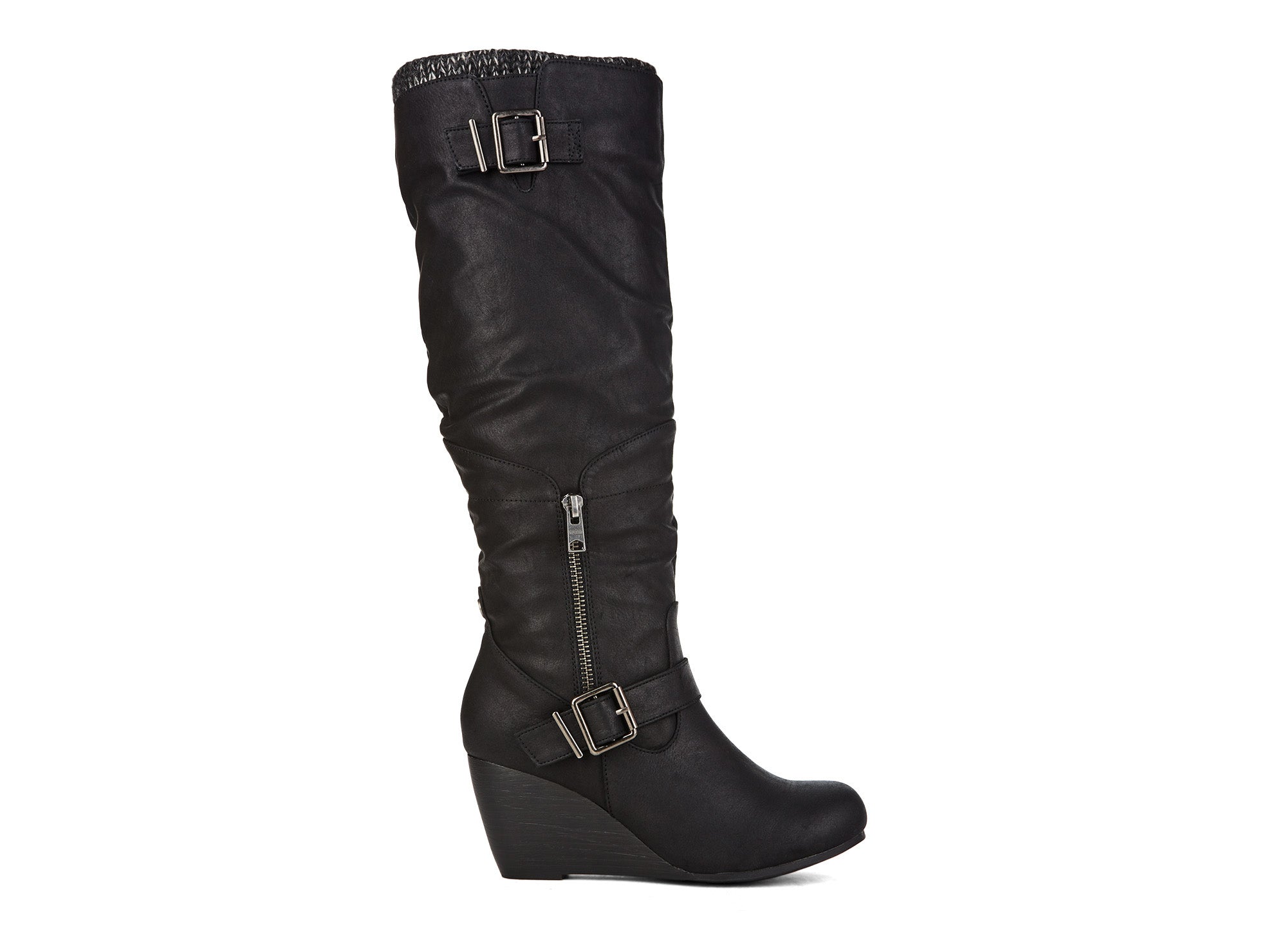 Yellow Shoes | Womens-Winter Boots-Casual-High Shaft & Med Wedge | Redbank |