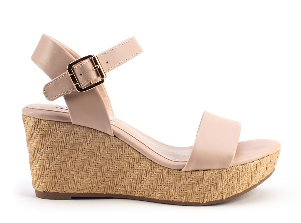 Yellow Shoes | Womens-Sandals-Casual-High Wedge/Ankle strap | Palmas |
