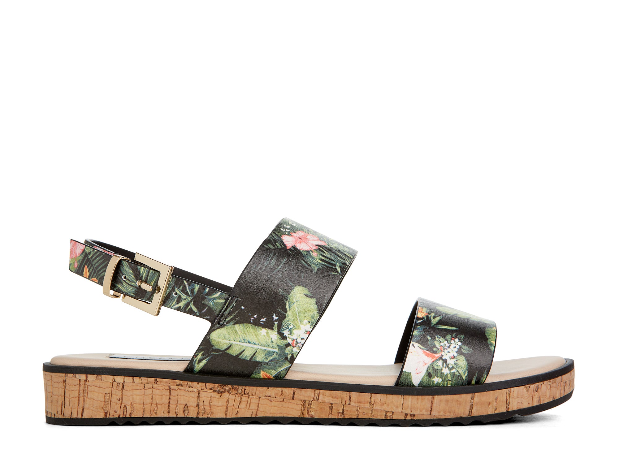 Yellow Shoes | Womens-Sandals-Casual-Low Wedge/Ankle strap | Malena |