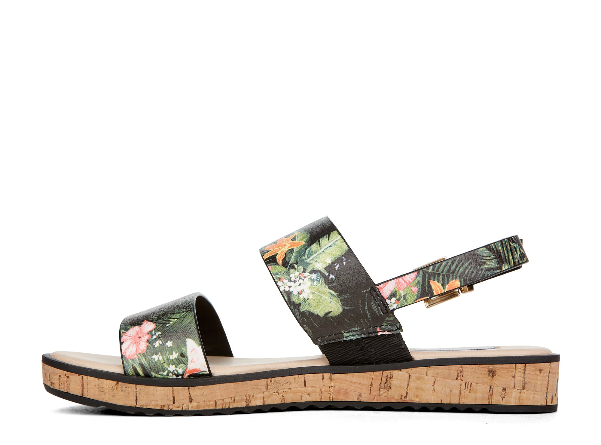 Yellow Shoes | Womens-Sandals-Casual-Low Wedge/Ankle strap | Malena |