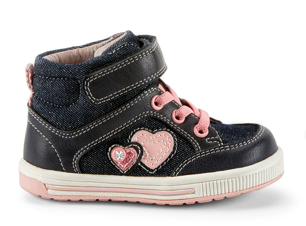 Yellow Shoes | Baby-Bootie-Girls-Velcro | Praline |