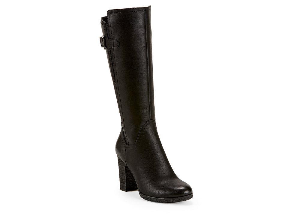 Yellow Shoes | Womens-Light Boots-Dress-High Shaft & Med Heel | Stylist |