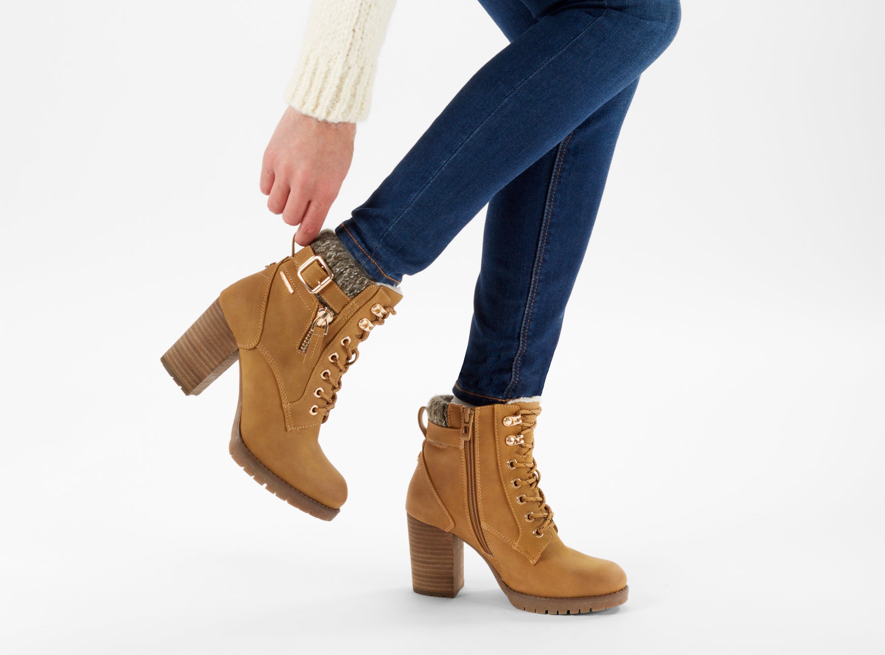 Yellow Shoes | Womens-Winter Boots-Casual-Low Shaft & Med Heel | Wildland |