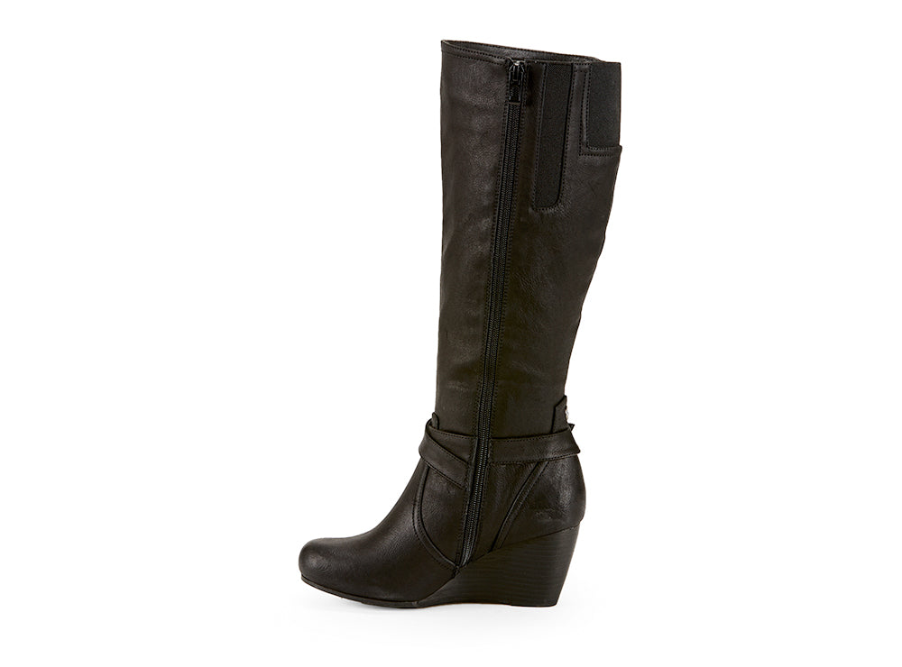 Yellow Shoes | Womens-Light Boots-Casual-High Shaft & Med Wedge | Larch |