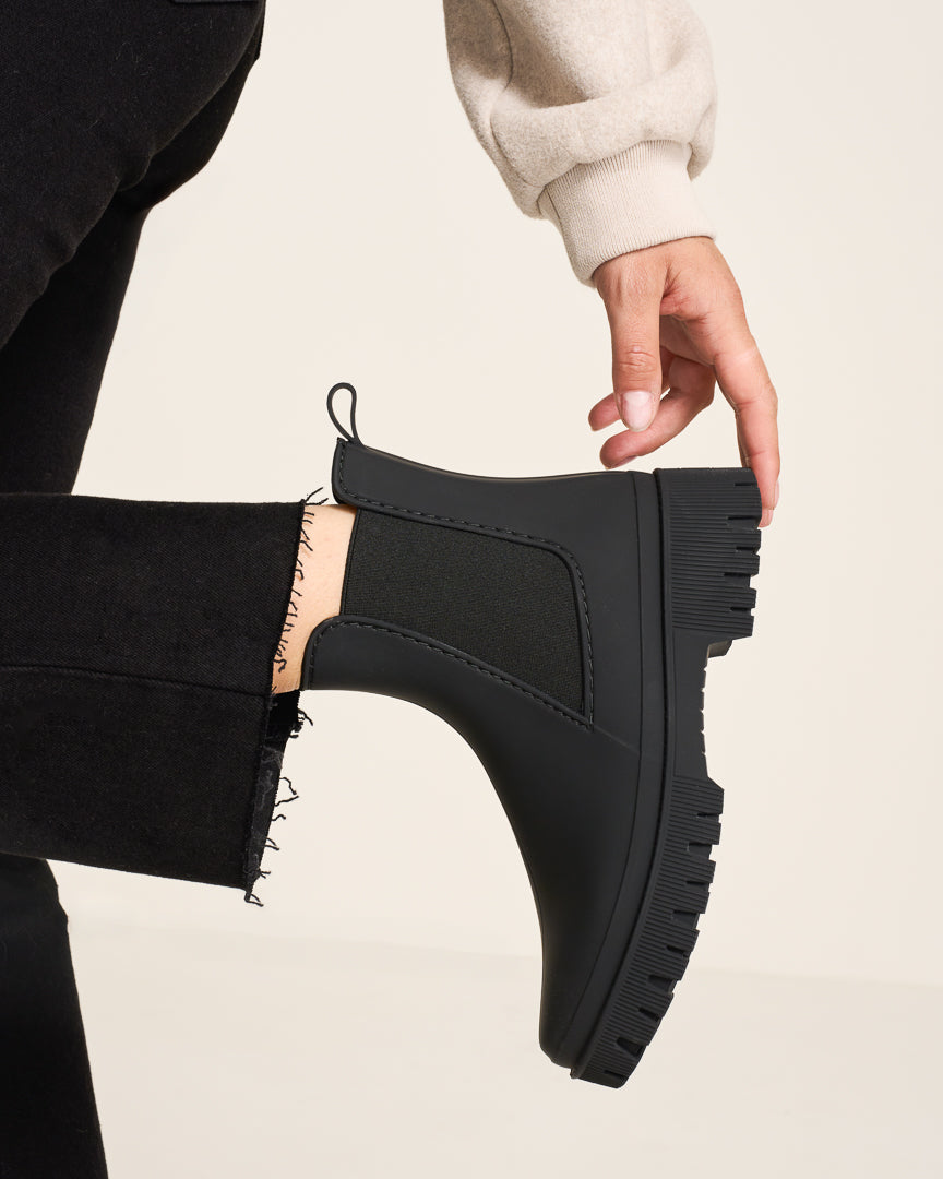 119283-01-INEZ-07-INEZ-Women's Rainboots and Rainwear-Chelsee-Yellow Shoes