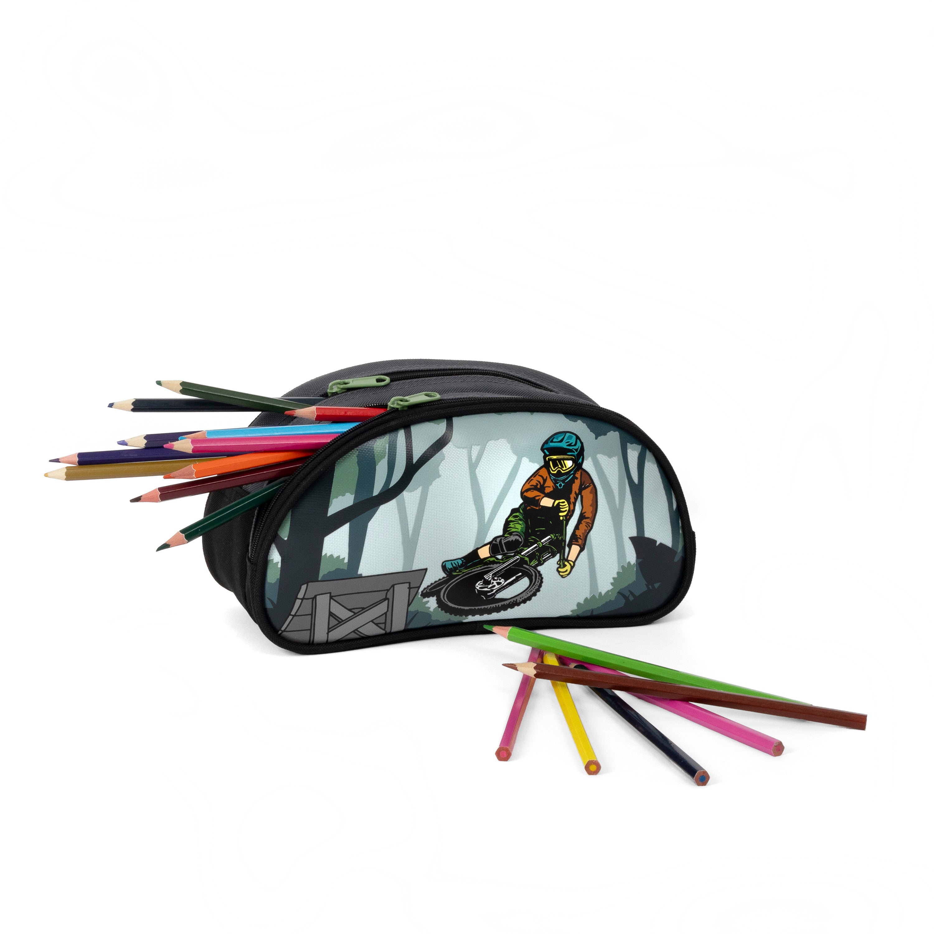 Yellow Shoes | Accessories-Boys-School Items-Pencil Case | LOUIS GARNEAU | MOUNTAIN BIKE 2 COMPARTMENTS PENCIL CASE |
