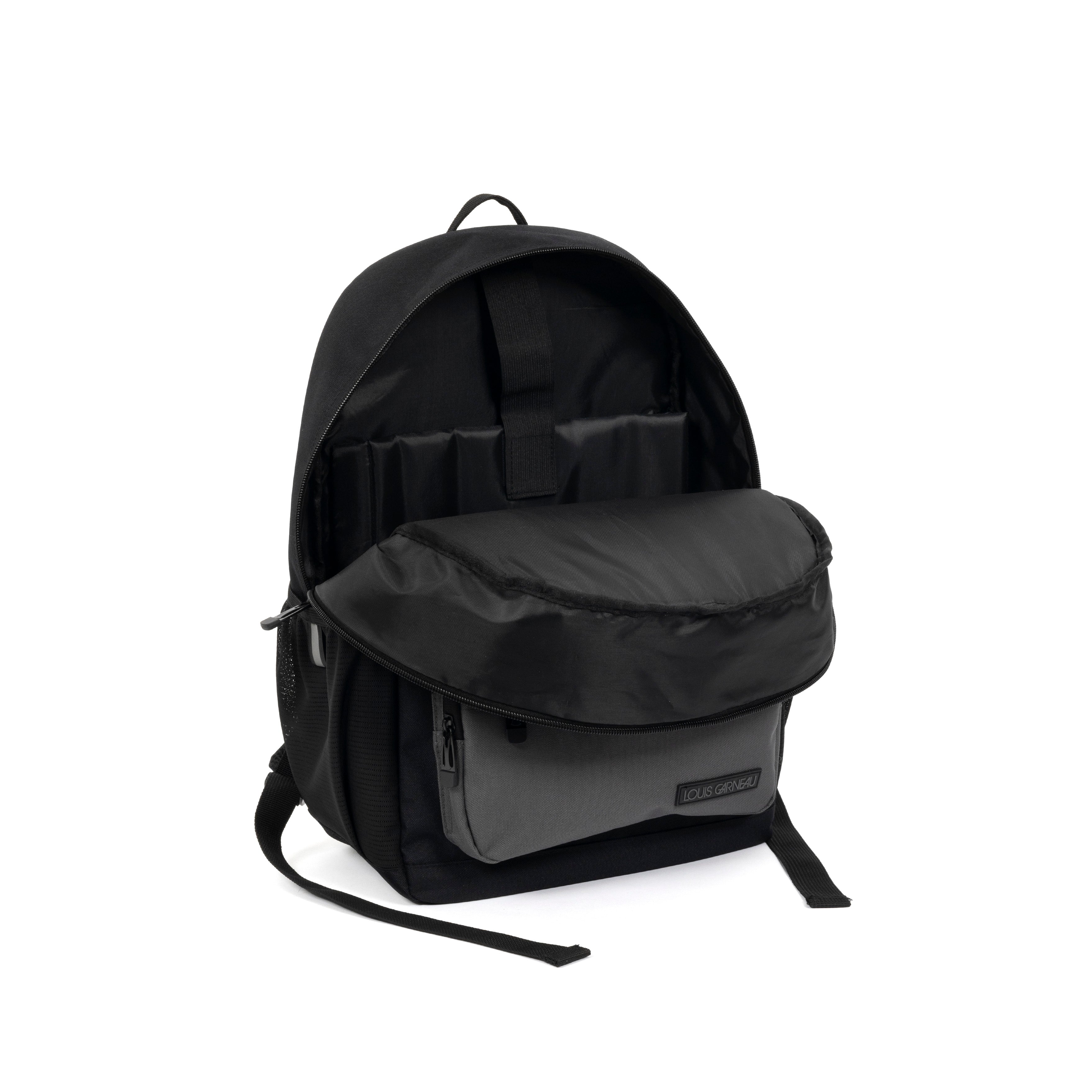 Yellow Shoes | Kids Backpacks | Accessories | LOUIS GARNEAU | BLACK AND GREY BACKPACK | 119670-15-LGNOIRETGRISSACADOS-04-LOUIS GARNEAU | BLACK AND GREY BACKPACK-Kids Backpacks | Accessories-Louis Garneau-Yellow Shoes