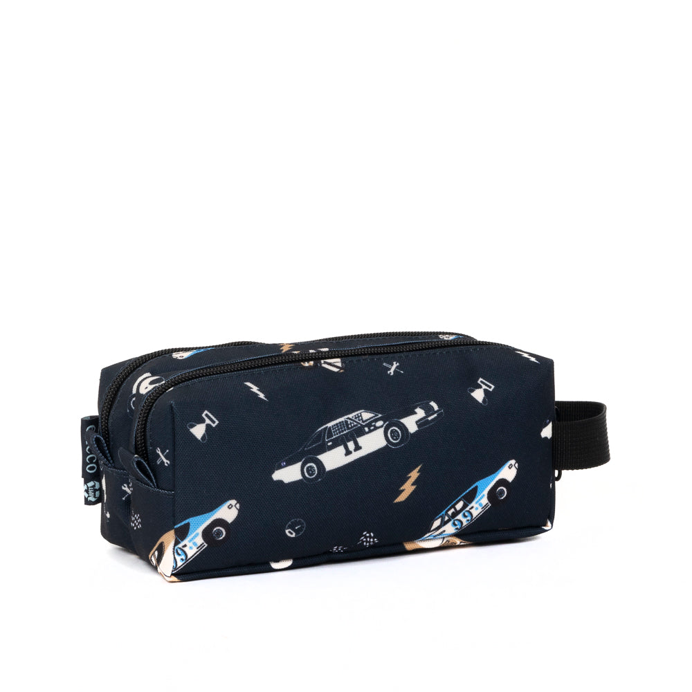 Yellow Shoes | Kids Pencil Cases | Accessories | EXECO | CARS 2 COMPARTMENTS PENCIL CASE | 119680-40