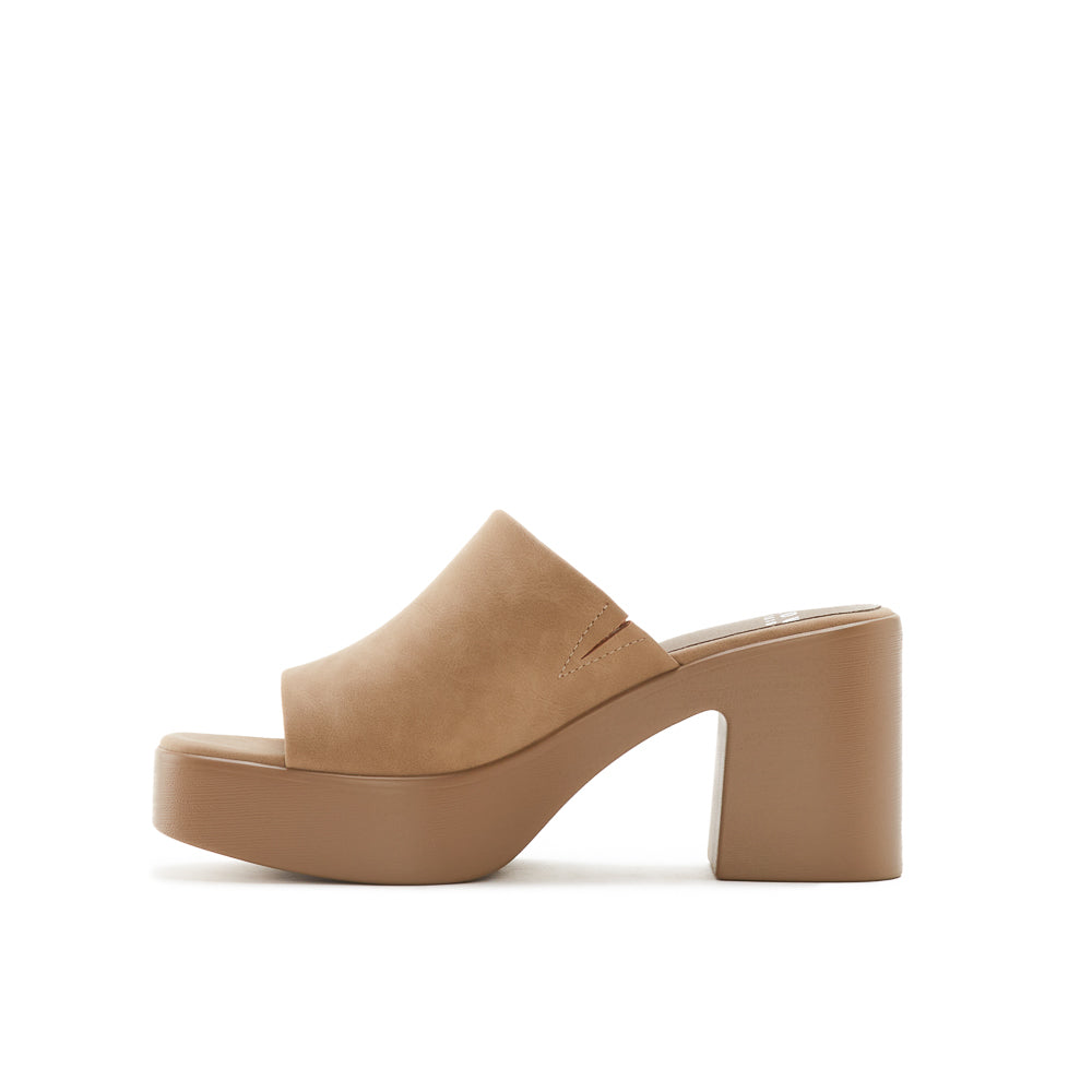 Yellow Shoes | Womens-Sandals-Dress-Med Heel/Mule | NADIA |