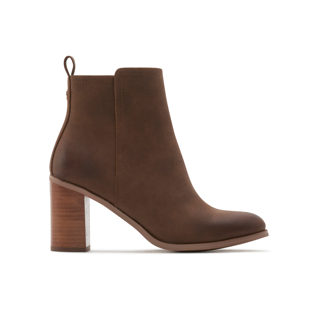 Yellow Shoes | Womens-Light Boots-Dress-Low Shaft & Med Heel | AMBITION |