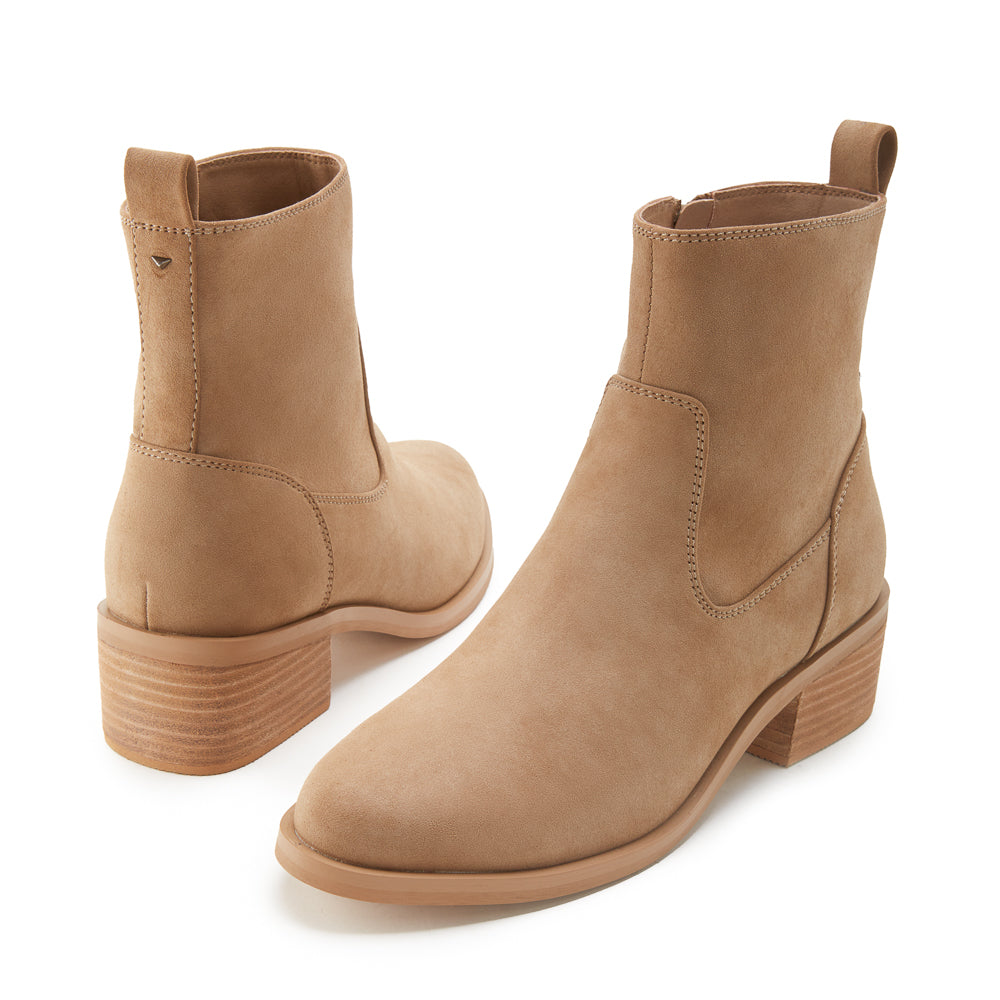 Yellow Shoes | Womens-Light Boots-Casual-Low Shaft & Med Heel | PERKINS |