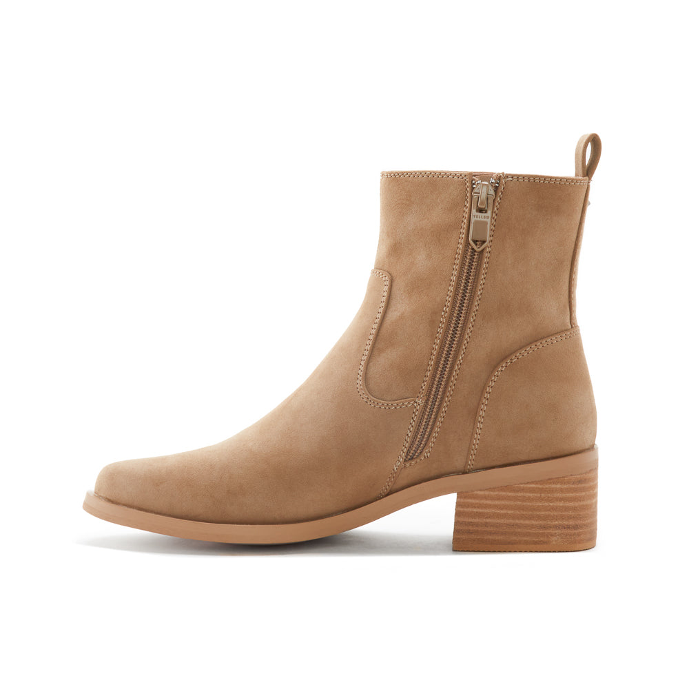 Yellow Shoes | Womens-Light Boots-Casual-Low Shaft & Med Heel | PERKINS |