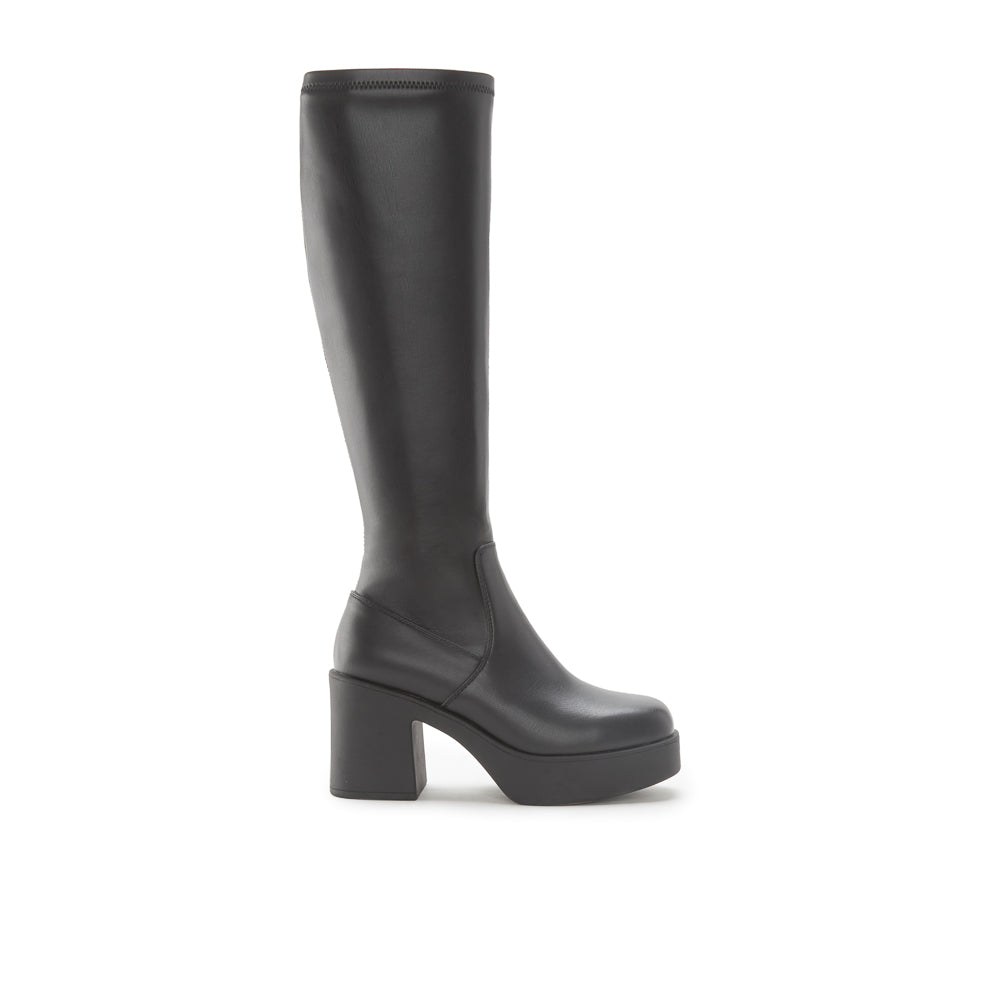 Yellow Shoes | Womens-Light Boots-Dress-High Shaft & Med Heel | NELLIE HAUTE |