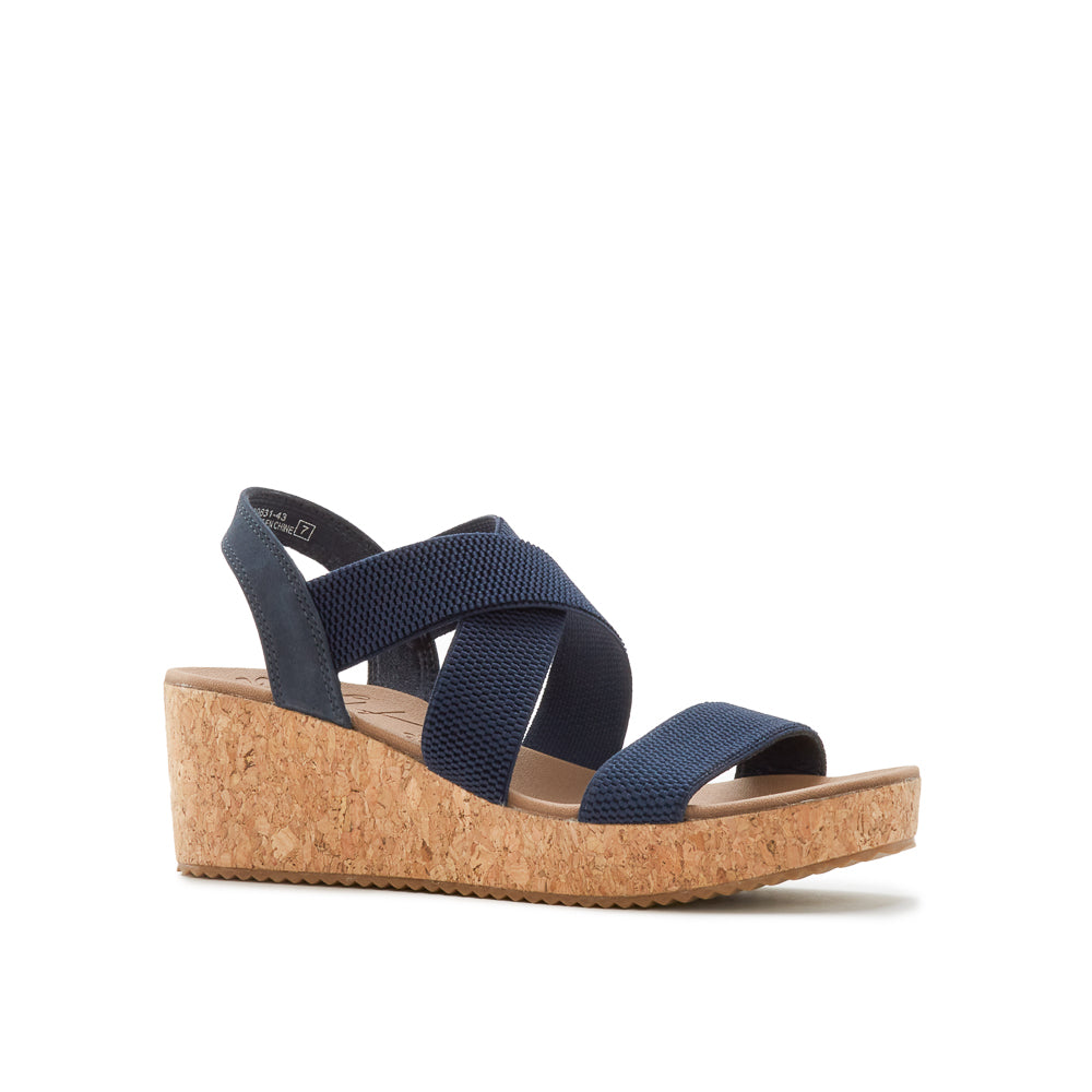 Yellow Shoes | Womens-Sandals-Casual-Med Wedge/Ankle strap | TROPICAL |