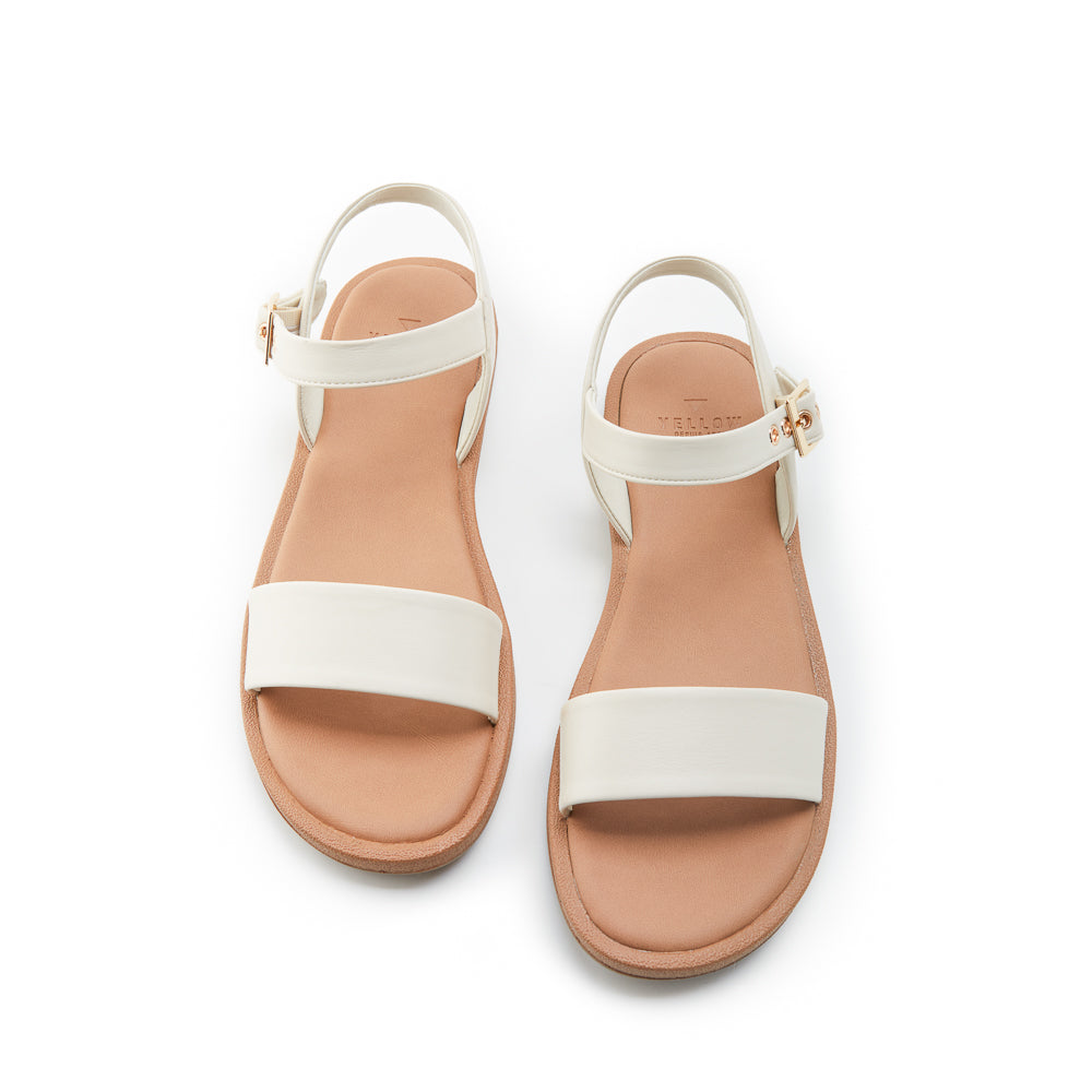 Yellow Shoes | Womens-Sandals-Casual-Flat/Ankle strap | LEONORE |