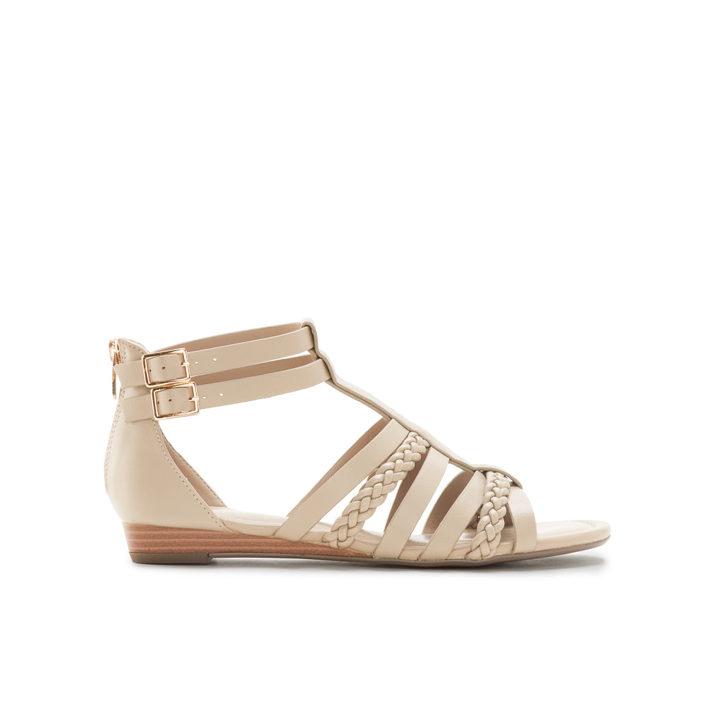 Yellow Shoes | Womens-Sandals-Casual-Low Wedge/Ankle strap | SERENNA |
