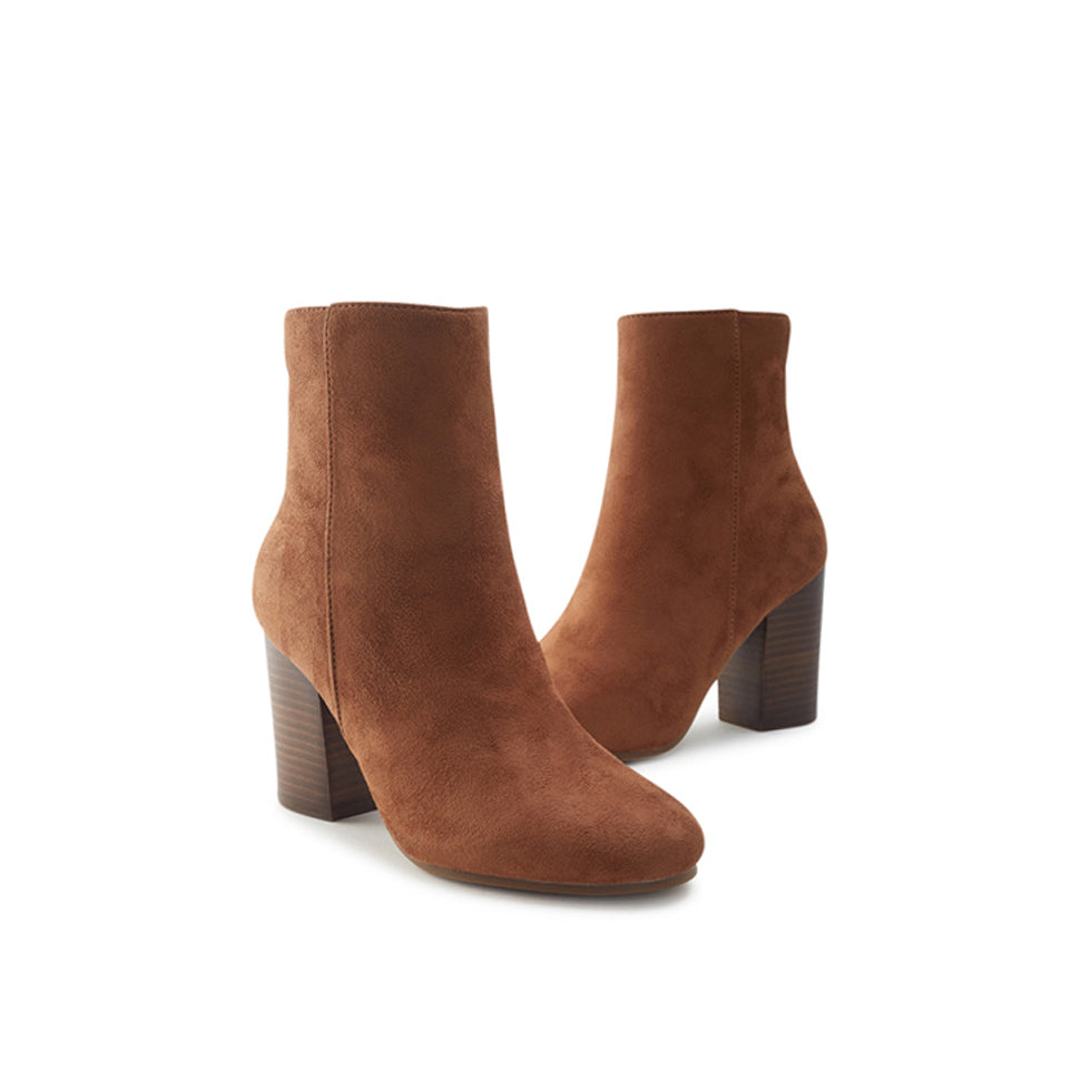 Yellow Shoes | Womens-Light Boots-Dress-Low Shaft & Med Heel | JENNYFER |