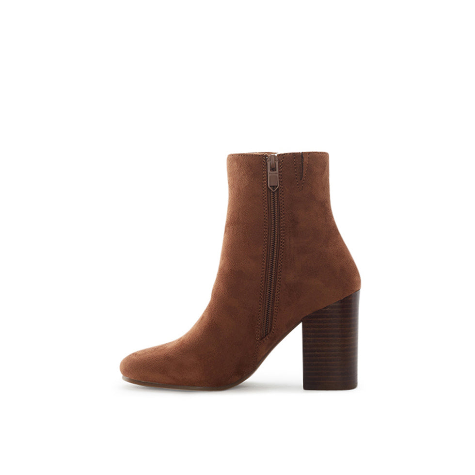 Yellow Shoes | Womens-Light Boots-Dress-Low Shaft & Med Heel | JENNYFER |