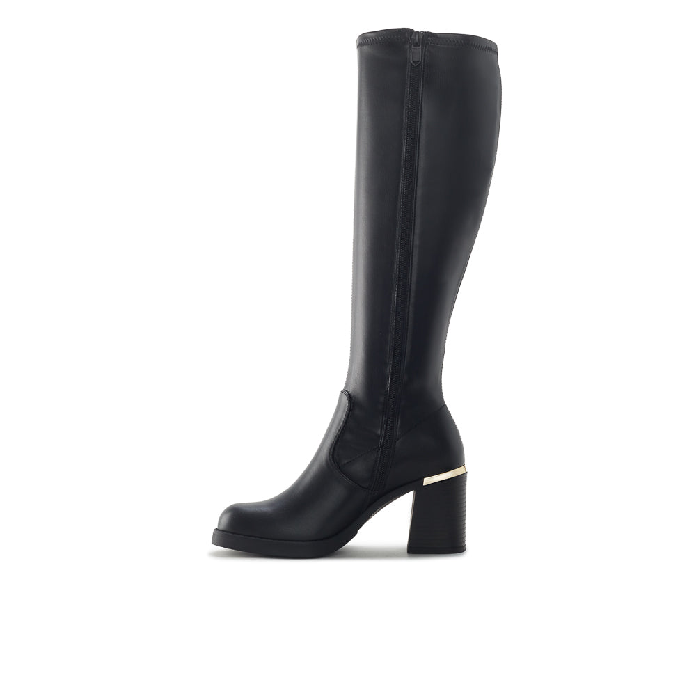 Yellow Shoes | Womens-Light Boots-Dress-High Shaft & Med Heel | HILARIE HAUTE |