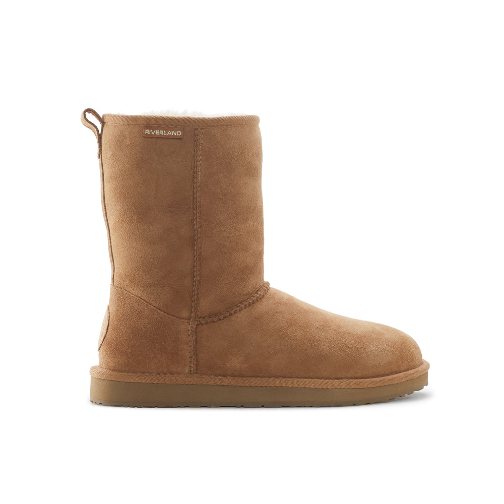 Yellow Shoes | Womens-Winter Boots-Casual-Med Shaft & Flat Heel | SOUVENIR H2O - RIVERLAND |