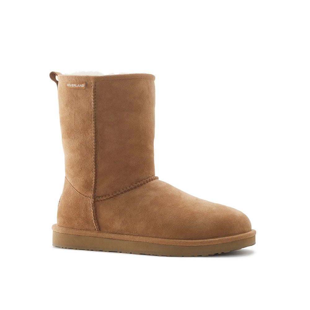 Yellow Shoes | Womens-Winter Boots-Casual-Med Shaft & Flat Heel | SOUVENIR H2O - RIVERLAND |