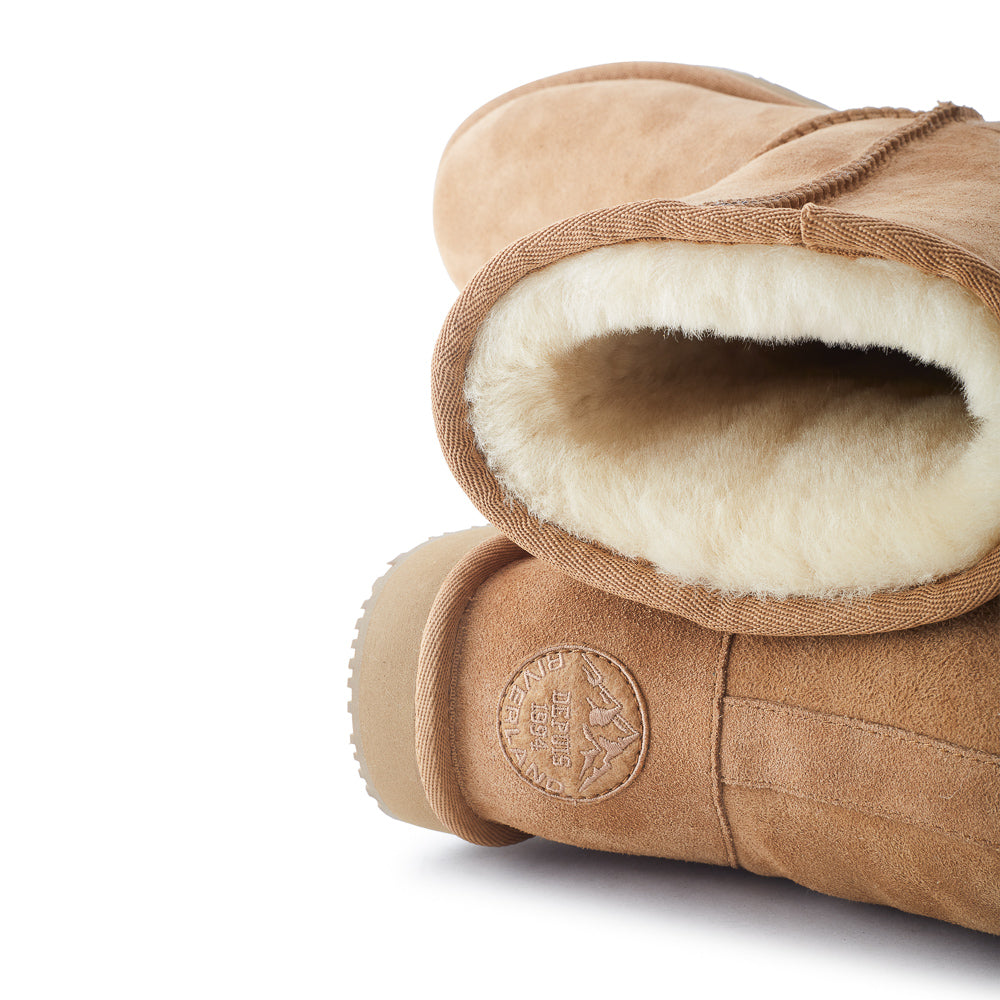 Yellow Shoes | Womens-Winter Boots-Casual-Med Shaft & Flat Heel | SOUVENIR H2O - RIVERLAND |