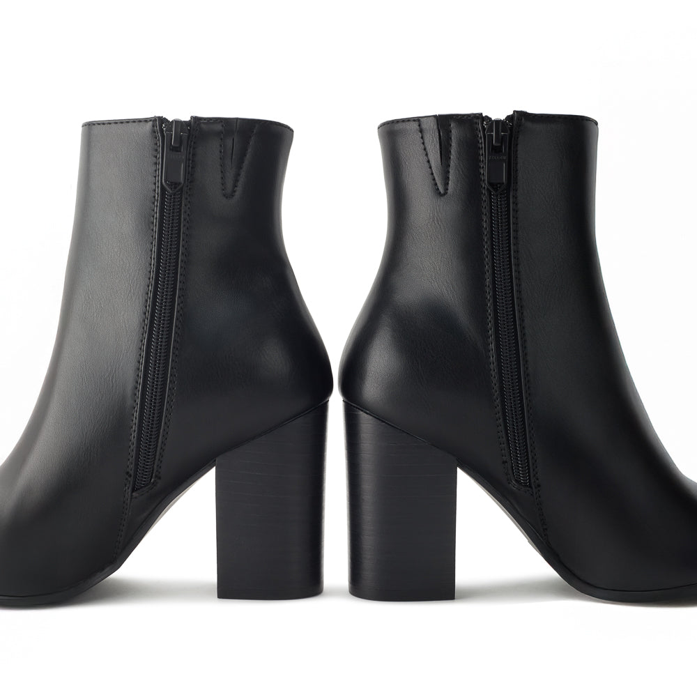 Yellow Shoes | Womens-Light Boots-Dress-Low Shaft & Med Heel | JENNYFER II |