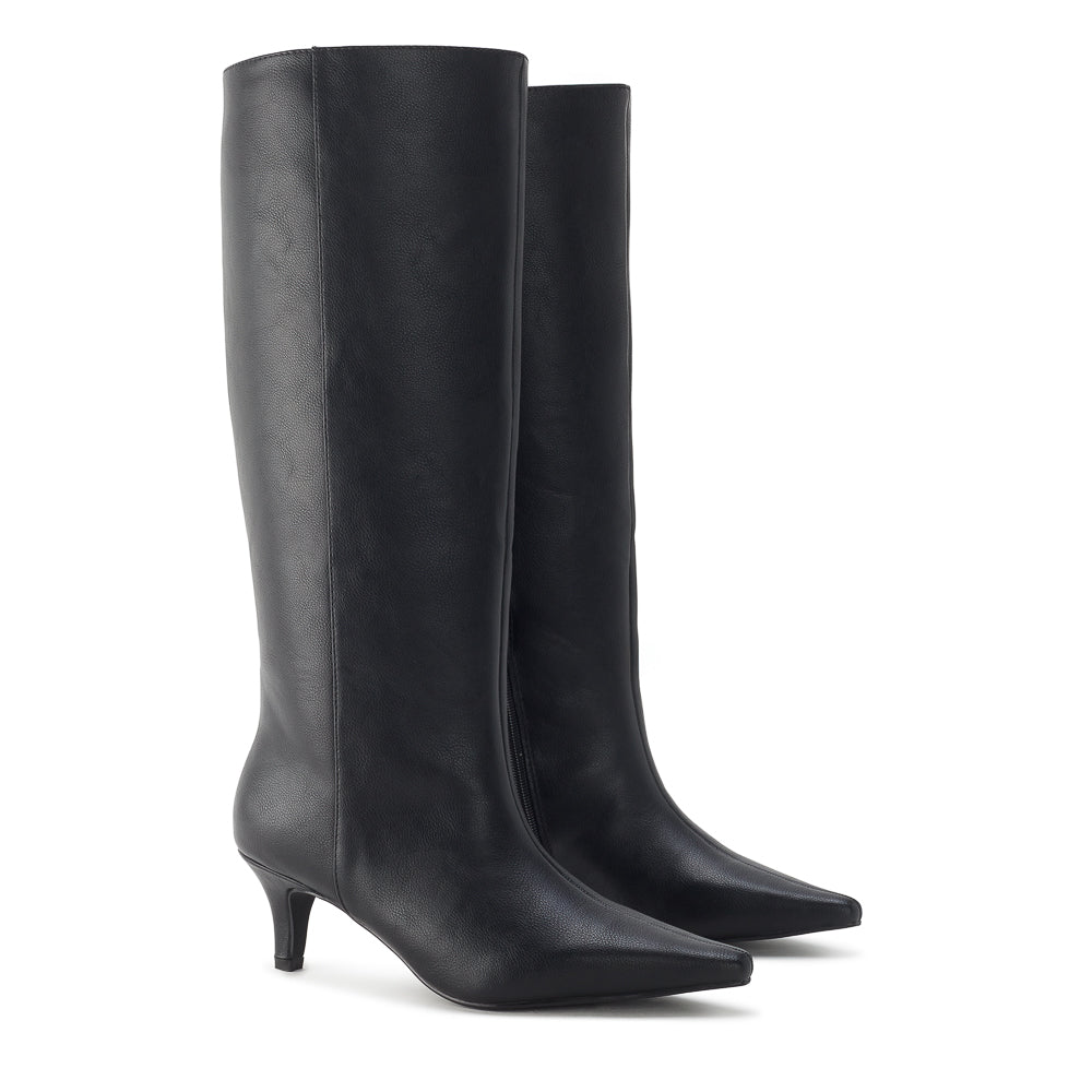 Yellow Shoes | Womens-Light Boots-Dress-High Shaft & Med Heel | NERYS HAUTE |