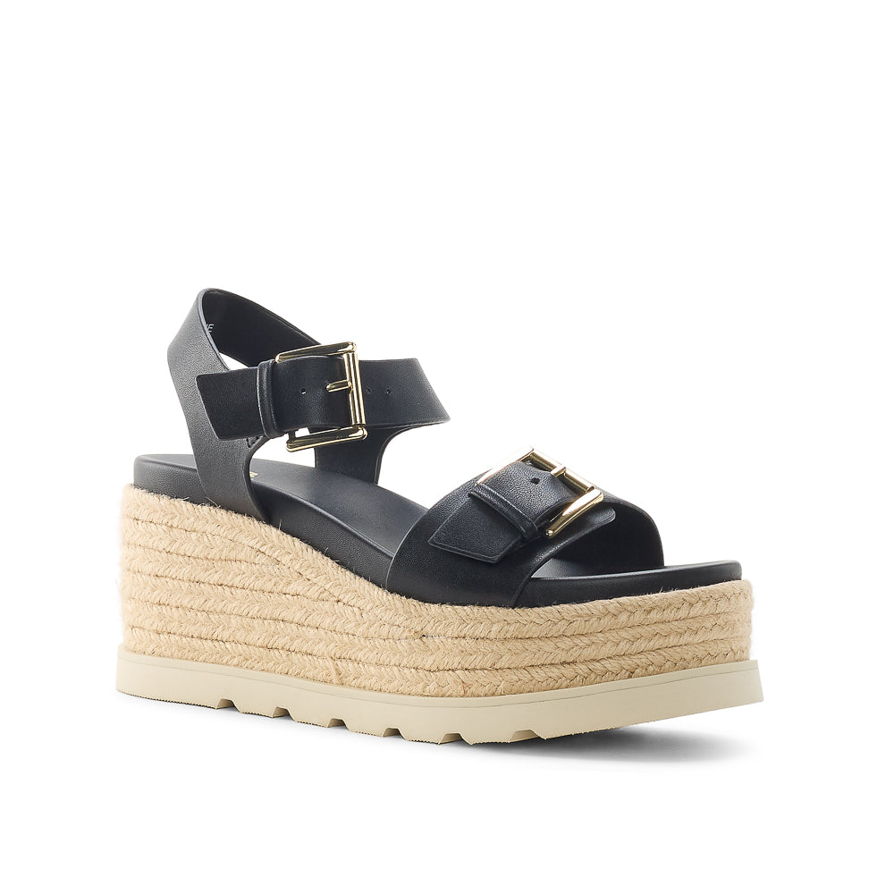 Yellow Shoes | Womens-Sandals-Casual-Med Wedge/Ankle strap | BARBADE |