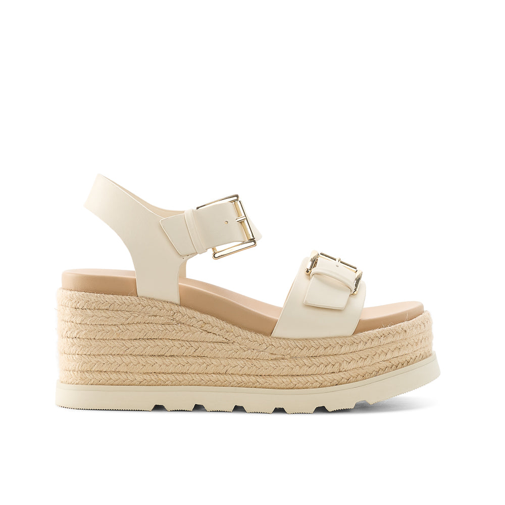 Yellow Shoes | Womens-Sandals-Casual-Med Wedge/Ankle strap | BARBADE |