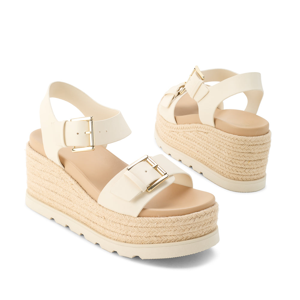 Yellow Shoes | Womens-Sandals-Casual-Med Wedge/Ankle strap | BARBADE |
