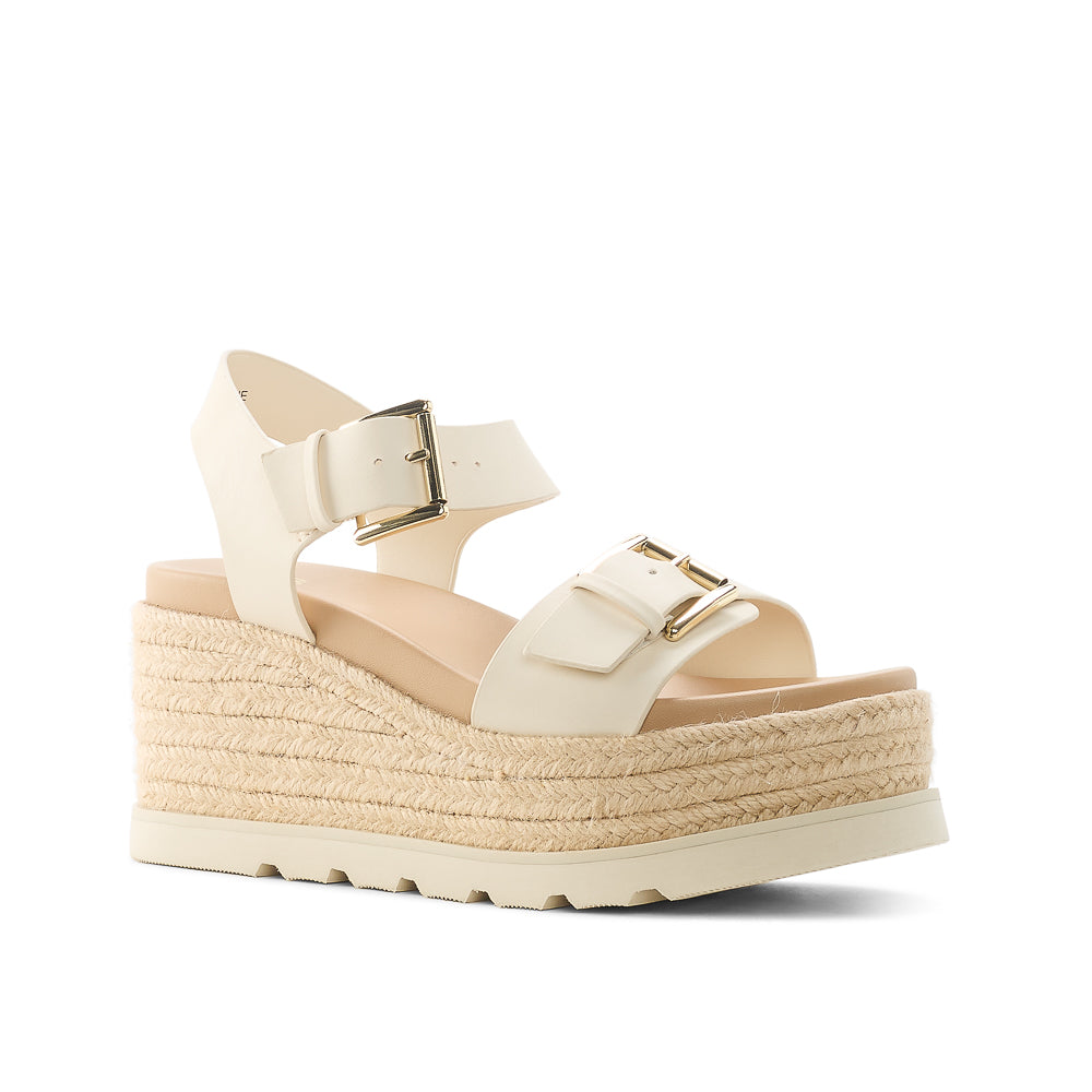 Yellow Shoes | Womens-Sandals-Casual-Med Wedge/Ankle strap | BARBADE |