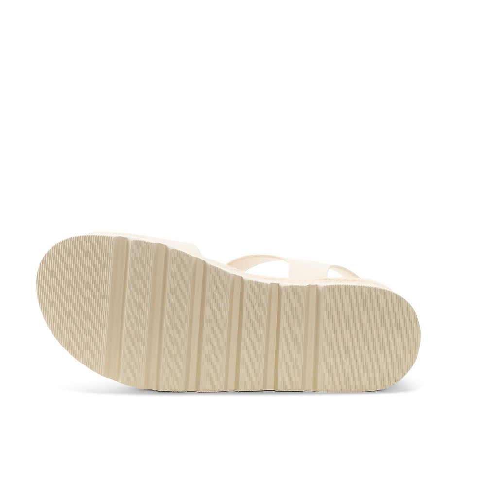 Yellow Shoes | Womens-Sandals-Casual-Med Wedge/Ankle strap | BARBADE |