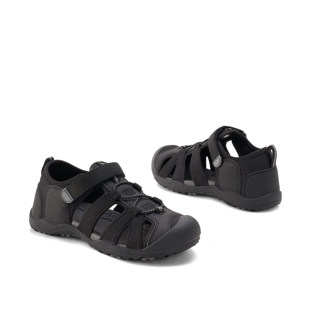 Yellow Shoes | Junior Kids Sandals | SOLEIL JR-G | 122201-01-SOLEIL_JRG-02-SOLEIL JR-G-Junior Kids Sandals-Yellow-Yellow Shoes