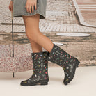 21_LILYA_BLACKMULTI2474_full-Lilya-Junior Kids Rain Boots and Rainwear-Yellow-Yellow Shoes