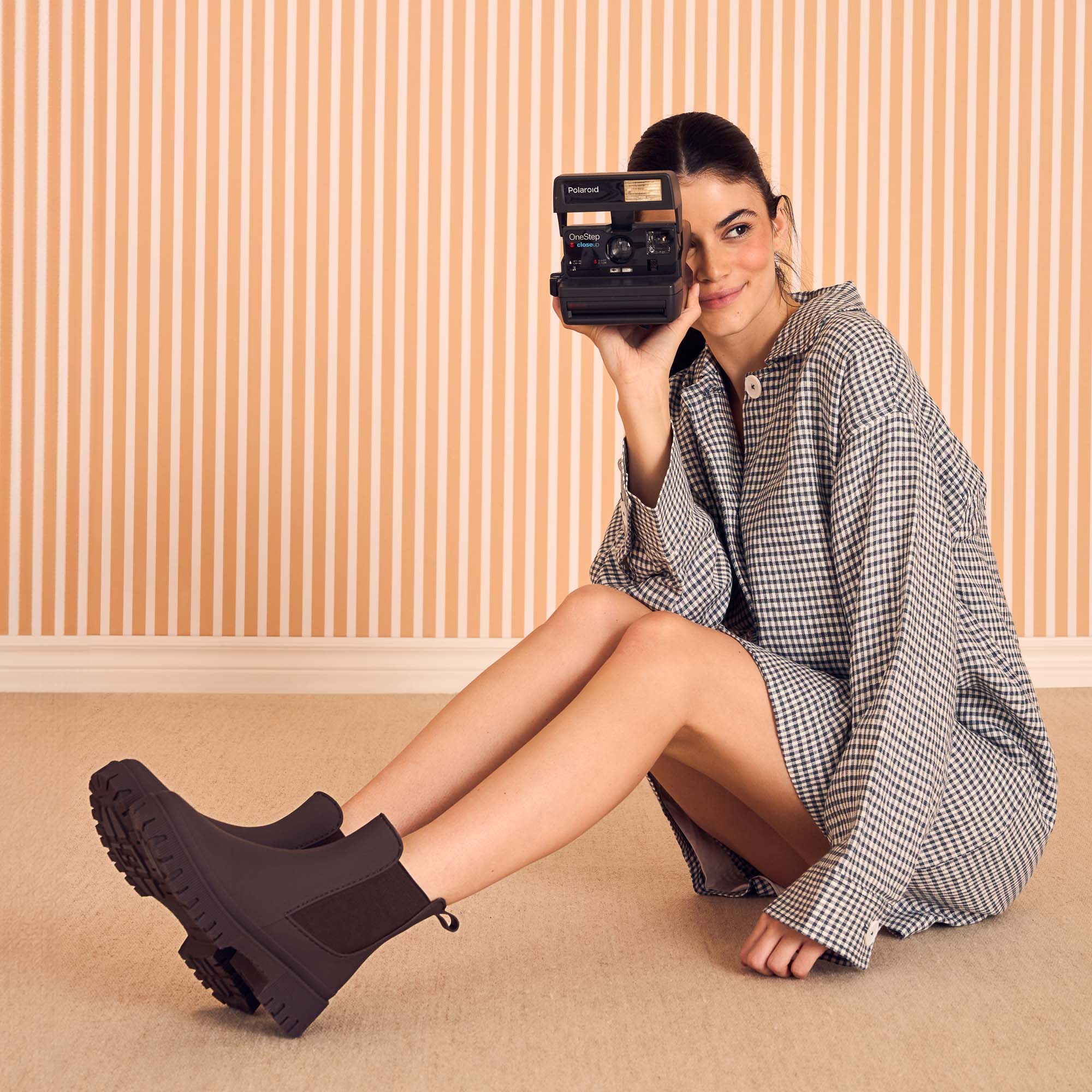 INEZ_119283-10_YellowShoes_2202-INEZ-Women's Rainboots and Rainwear-Chelsee-Yellow Shoes