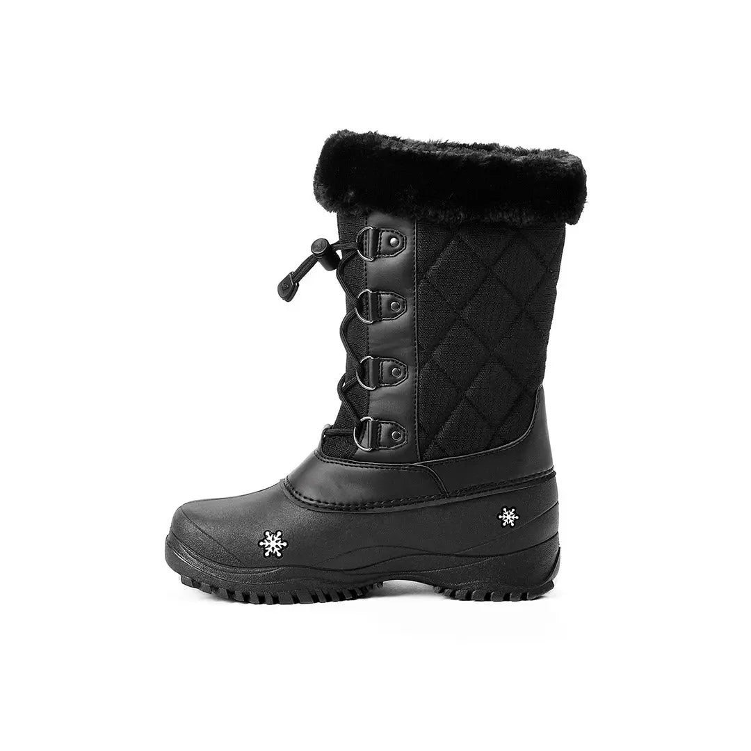 Yellow Shoes | Missy-Winter Boots-Snow Sports-Feltpack | Snowflakes | 105446-01-snowflakes-3-Snowflakes-Junior Kids Winter Boots-Baffin-Yellow Shoes