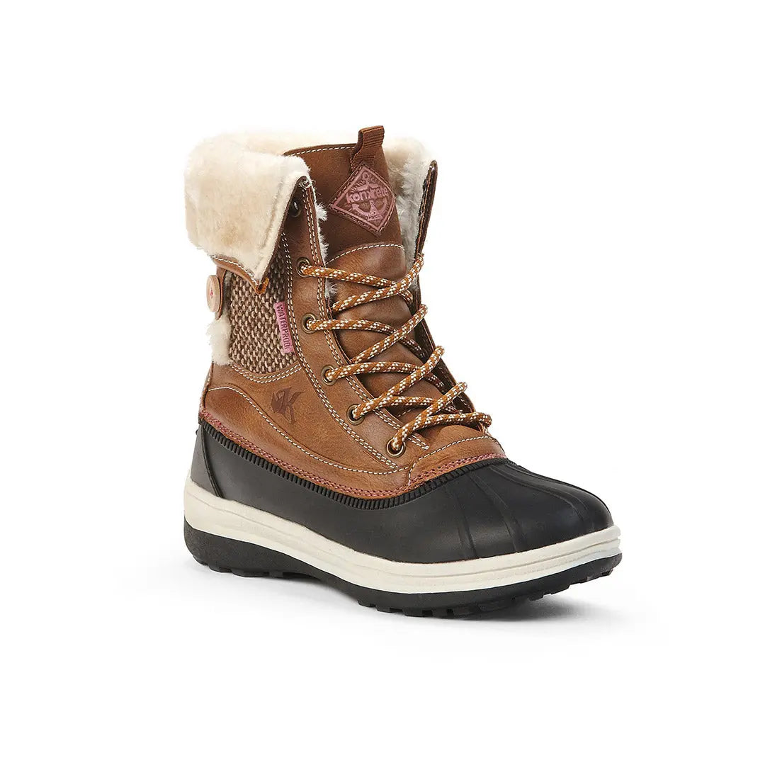 Yellow Shoes | Missy-Winter Boots-Casual-Wedge & Med. Shaft | Midtown | 105570-31-midtown-1-Midtown-Junior Kids Winter Boots-Konkrete-Yellow Shoes