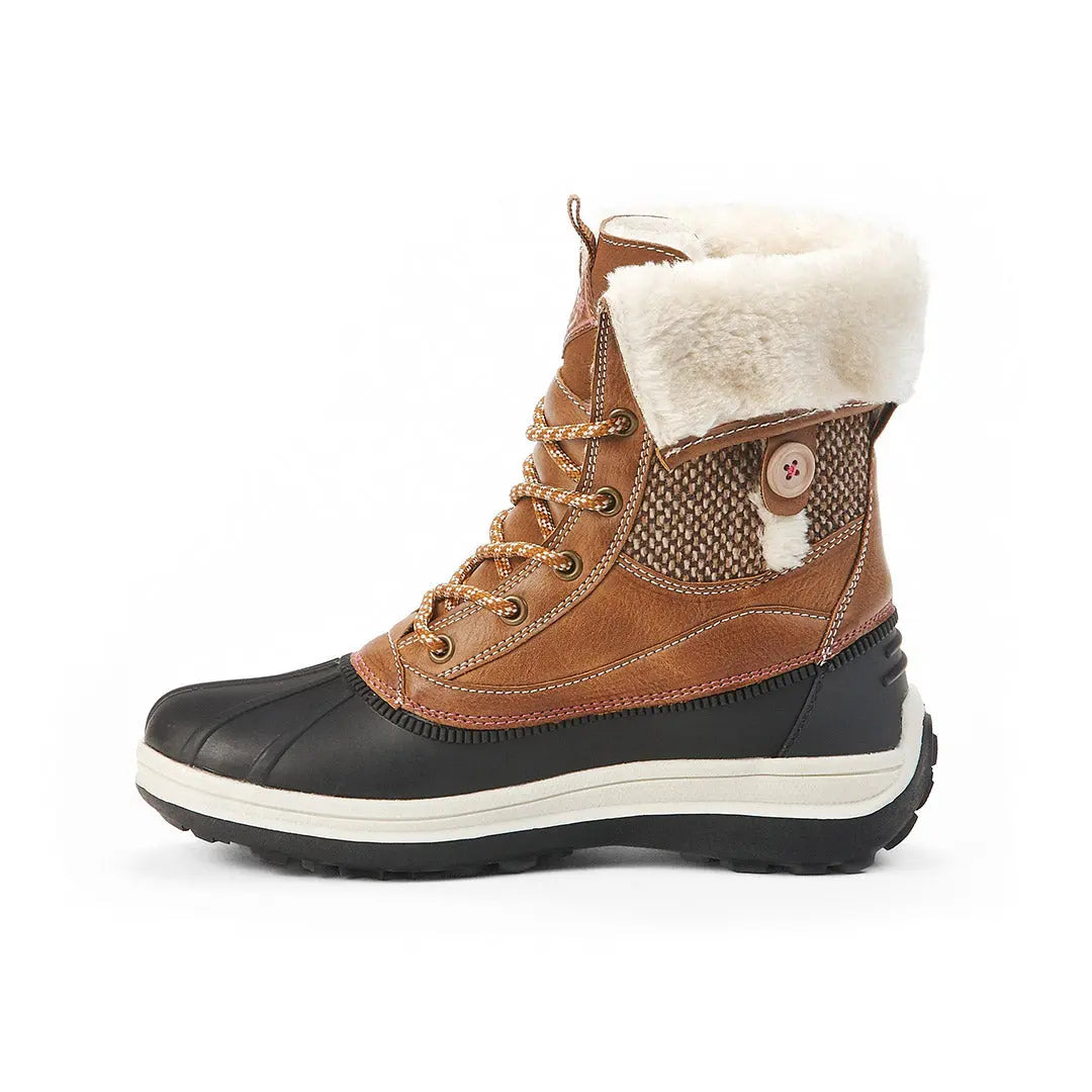 Yellow Shoes | Missy-Winter Boots-Casual-Wedge & Med. Shaft | Midtown | 105570-31-midtown-3-Midtown-Junior Kids Winter Boots-Konkrete-Yellow Shoes