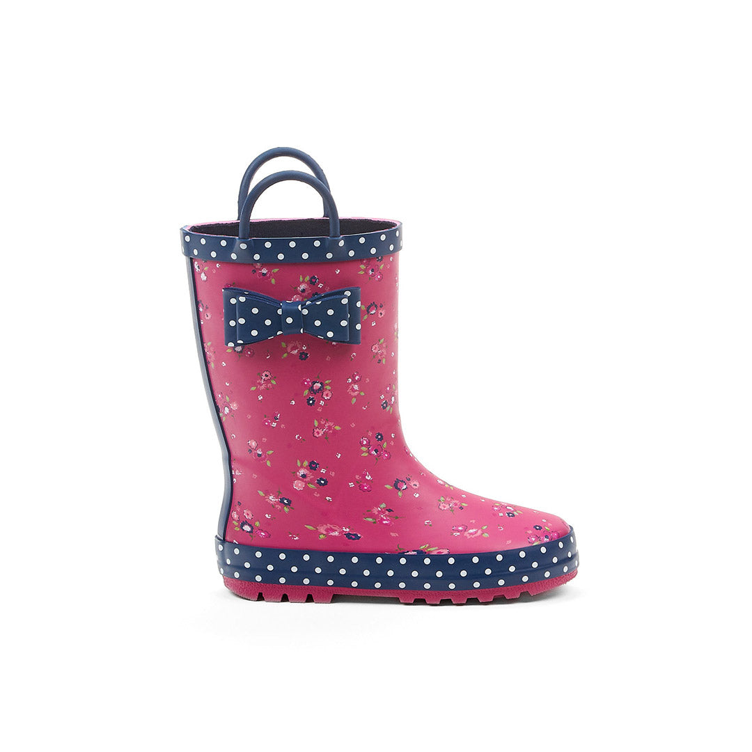 Yellow Shoes | Toddler-Rainwear-Girls-Rain Boot | Flower field | 1610800040