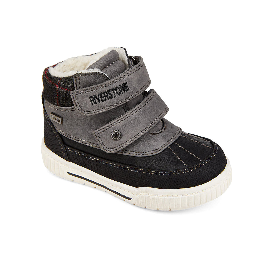 Yellow Shoes | Baby-Bootie-Boys-Laced | Janko | 107737-05-janko-03-Janko-Baby Booties-Riverstone-Yellow Shoes