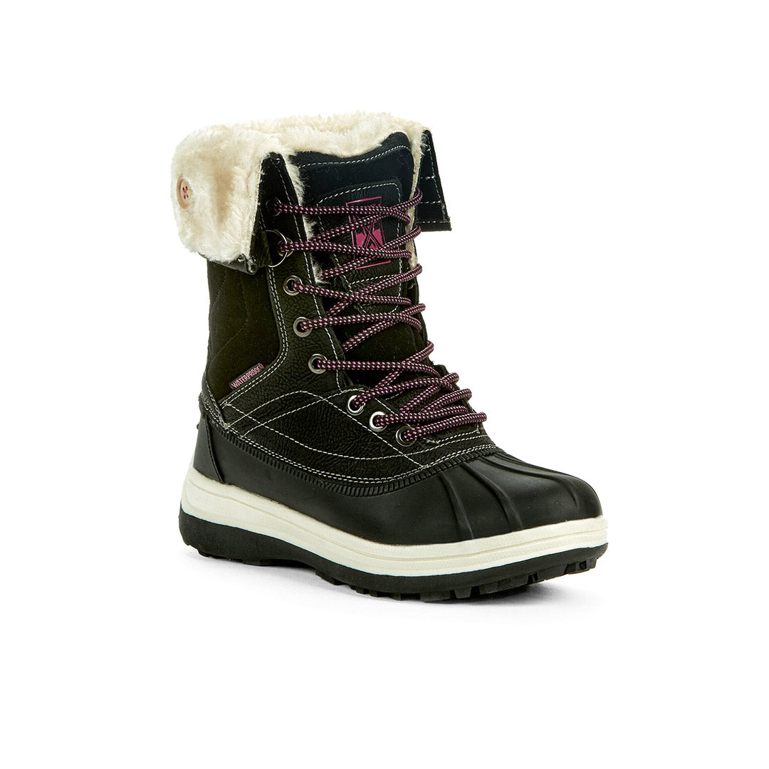 Yellow Shoes | Missy-Winter Boots-Casual-Wedge & Med. Shaft | Frostkiss | 108019-01-frostkiss-1_94ec082b-4192-4f3e-b848-361af795cf97-Frostkiss-Junior Kids Winter Boots-Konkrete-Yellow Shoes