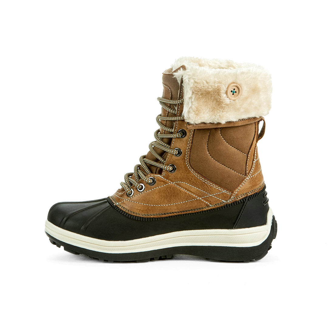 Yellow Shoes | Missy-Winter Boots-Casual-Wedge & Med. Shaft | Frostkiss | 108019-31-frostkiss-3_0f729d7d-3c7b-42b9-88ab-a85867ddfc1f-Frostkiss-Junior Kids Winter Boots-Konkrete-Yellow Shoes