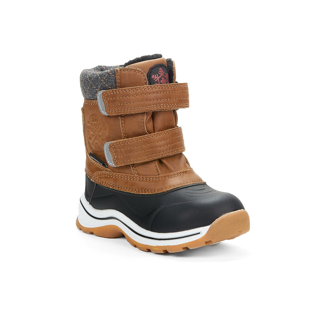 Yellow Shoes | Toddler-Winter Boots-Boys-Nylon | Chill Up | 108112-30-chillup-1-Chill Up-Toddler Kids Winter Boots-Riverstone-Yellow Shoes